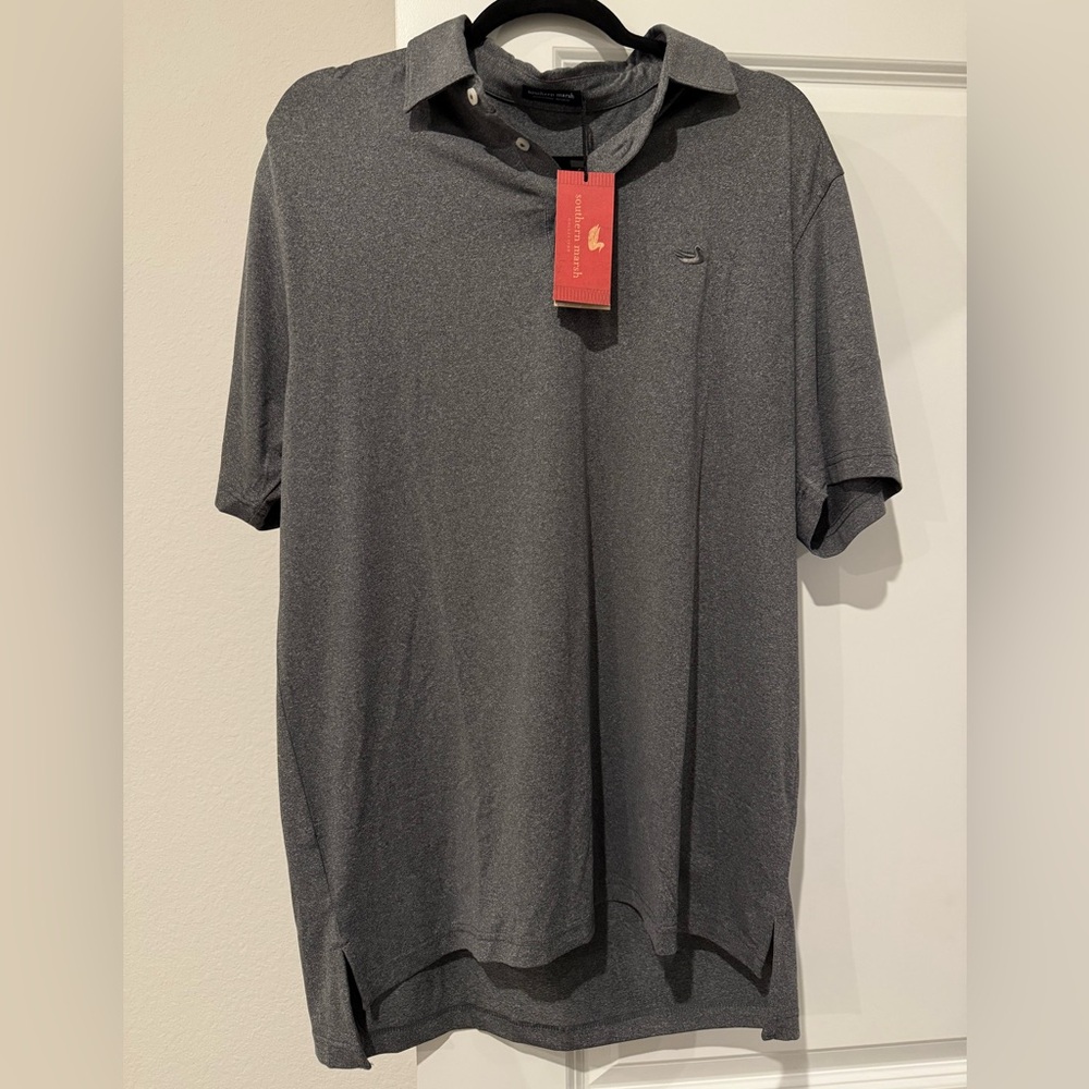 Southern Marsh Charcoal Polo Shirt